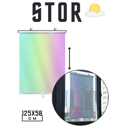 Stor Perde Reflektiv Manila Design