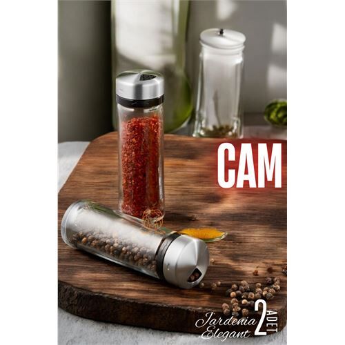 Modacar Cam Tuzluk Baharatlık 2 ADET Jardenia Elegant