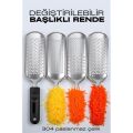 Modacar Rende 3 Değiştirilebilir Başlıklı Profesyonel 304 Çelik El Rendesi