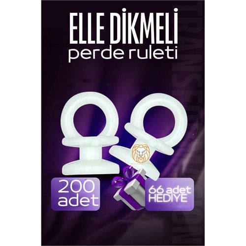 ModaCar Elle Dikmeli Perde Düğmesi Perde Ruleti 266 ADET
