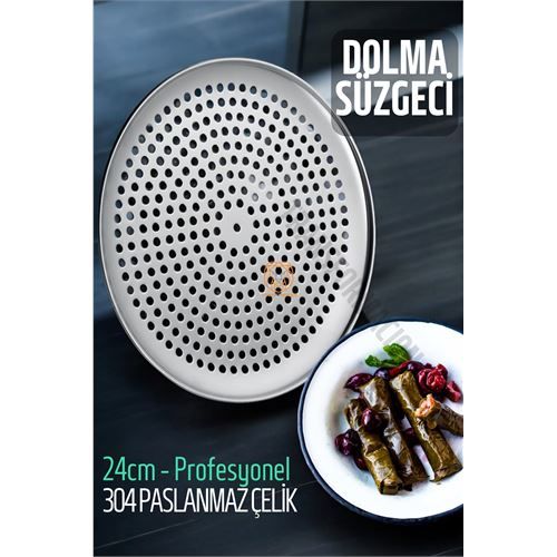 ModaCar Sarma Dolma Süzgeci 24 cm 304 Paslanmaz Çelik