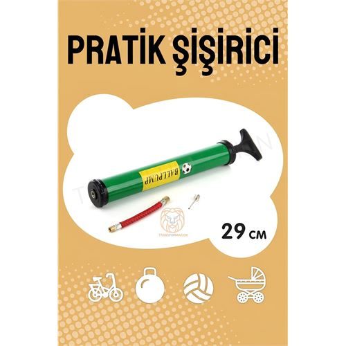 ModaCar Bisiklet Top Bot Şişirici Pratik El Pompası