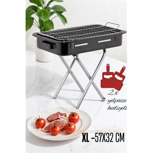 ModaCar Xl Emaye Mangal Katlanır Ayaklı 52 x 32 cm 720535