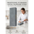 Profesyonel Doğal Bileme Taşı | Islak Yağlı ve Kuru Kullanım | Şef Bıçak Bileyici 723078
