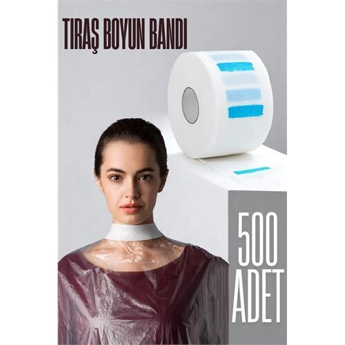 Modacar Kuaför Tıraş Boyun Bandı - Berber Boyun Bandı Tek Kullanımlık Boyun Bandı 500 Adet