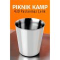 Paslanmaz Çelik Bardak – Kamp, Piknik ve Mutfak İçin Dayanıklı Metal Bardak 719313