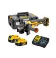 Dewalt DCG405P2 18V 5.0 Ah Li-ion 125 mm Kömürsüz Çift Akülü Avuç Taşlama