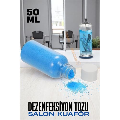Modacar Salon Kuaför Dezenfeksiyon Tozu - Manikür Pedikür Berber Saç Tarak Kesme Makas Dezenfektanı Profesyonel Salon Dezenfektanı