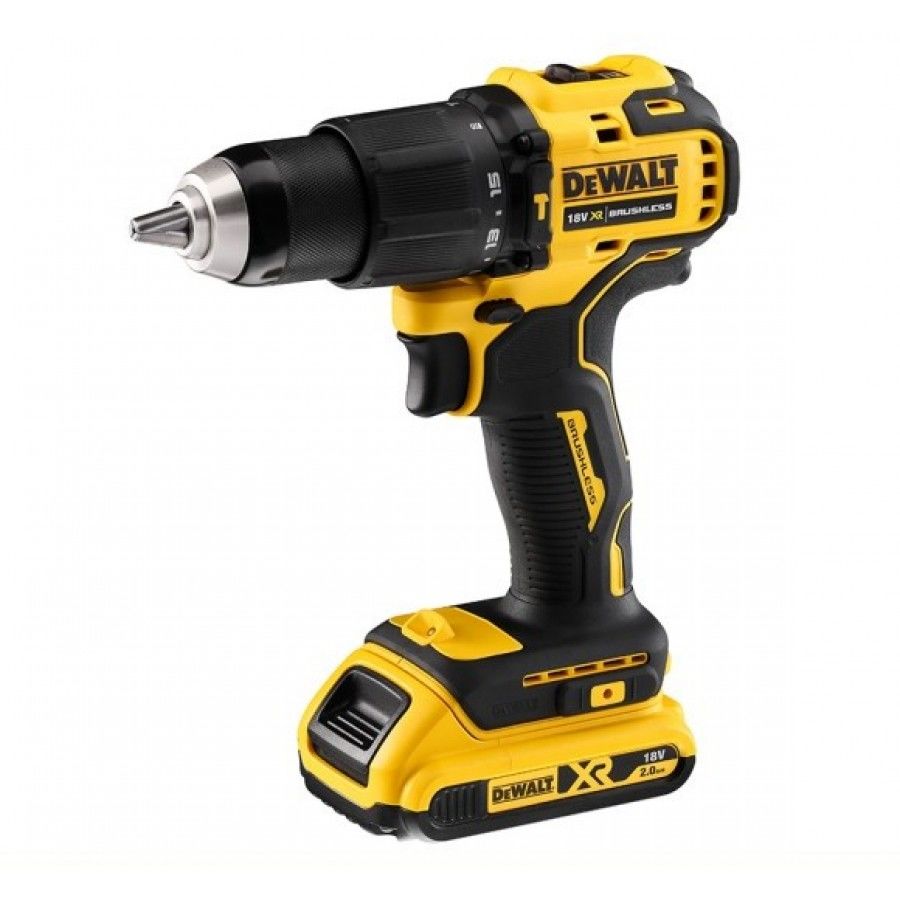 Dewalt DCD709D2T 18V 2.0 Ah Li-ion Kompakt Kömürsüz Akülü Darbeli Vidalama