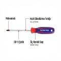 WORKPRO WP221036 PZ1x100mm CR-V Manyetik Profesyonel Yıldız Tornavida
