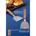 Modacar Mutfak Spatulası- Hamur Börek Et Spatulası 9 ve 12 cm 2 Lİ SET