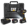 CAT DX1130.1 18Volt/4.0Ah Li-ion 80Nm Çift Akülü Kömürsüz Profesyonel Şarjlı Darbeli Matkap