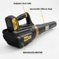 CAT DG250 18Volt 4.0Ah. Li-ion Tek Akülü Devir Ayarlı Profesyonel Yaprak Üfleme