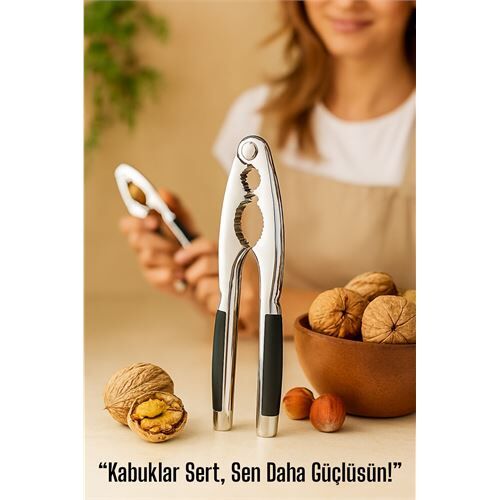 Modacar Metal Ceviz Kıracağı – Kauçuk Tutma Yerli | Fındık, Ceviz, Badem İçin Ergonomik Kırıcı