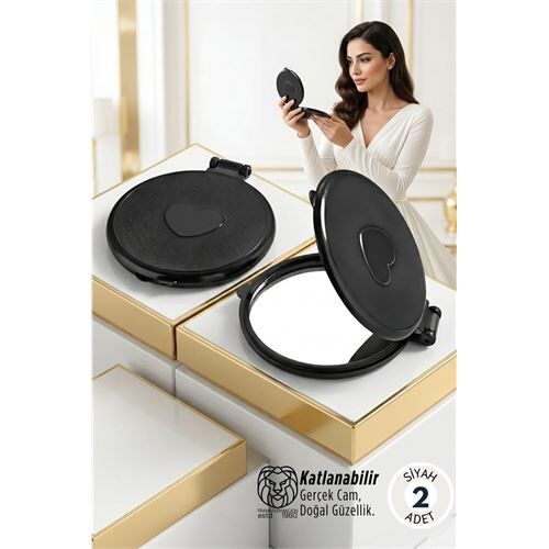 Katlanabilir İkili Cep Aynası Seti – Ultra Net Cam & Ergonomik Kompakt Tasarım