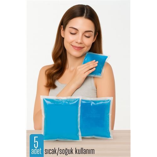 Modacar Sıcak Soğuk Kompres Jel 5 Lİ PAKET Cold Pack Hot Pack Şişlik Önleyici, Kas Rahatlatıcı