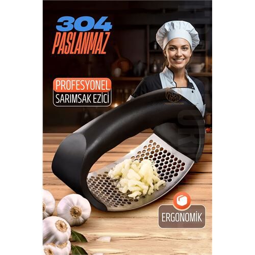 Sarımsak Ezici Zencefil Meyve Ezici 304 Paslanmaz Çelik