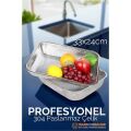 Modacar Büyük 33X24 CM Kevgir - Profesyonel Süzgeç 304 Paslanmaz Çelik