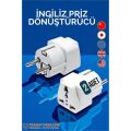 Modacar İngiliz ve Amerikan Fişi Dönüştürücü - Priz Dönüştürücü 2 ADET