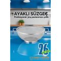 Modacar 26 cm Süzgeç - Makarna Süzgeci Pirinç Meyve Süzgeci 304 Paslanmaz Çelik