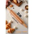 Ahşap Merdane Hamur Açma Merdanesi - 33 cm Küçük Mutfak Merdanesi