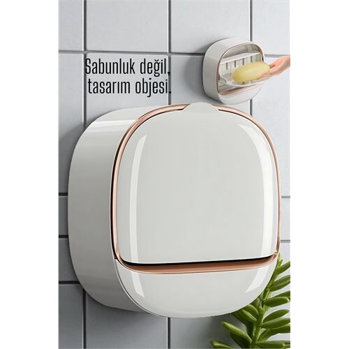 Tasarım Obje Sabunluk - Kendinden Yapışkanlı Sabunluk