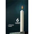 Modacar Klasik Mum 6 Adet - Kokusuz Mum