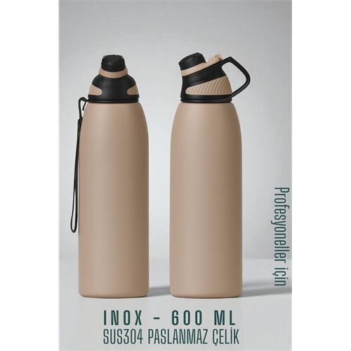 Modacar Inox Çelik Termos - 600 ml  SUS304 Çelik Termos Profesyonel PUDRA