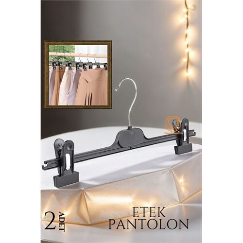 Modacar Etek Pantolon Eşarp Kıskaçlı Askı 2 Lİ SET