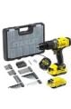Stanley SCD718D2A 18V 2.0 Ah V20 Çift Akülü Darbeli Matkap Kiti