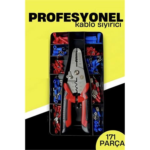 Otomatik Kablo Sıyırıcı ve Krimp Pensesi – AWG 10-22, Elektrikçi Seti