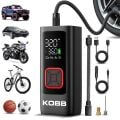 KOBB KB426 12V / Şarjlı Li-ion 150 PSI Dijital Göstergeli Akıllı Lastik Şişirme Pompası+ Powerbank + SOS + Led Lamba