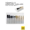 Dremel Uyumlu Törpülü Mini Oyma Gravür Uç Seti – 10'lu Tungsten Karbür, Ahşap/Metal/Plastik için
