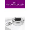 Modacar Inox Çelik Küllük – 13cm x 4 cm | Modern, Hijyenik ve Dayanıklı Tasarım