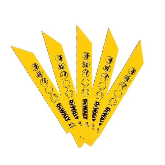 Dewalt DT2384 Tilki Kuyruğu Testere Bıçağı Metal 152mm 5adet