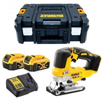 Dewalt DCS334P2 18V 5.0 Ah Çift Akülü Kömürsüz Dekupaj Testere