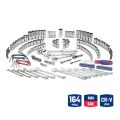 WORKPRO WP202530 1/4'’ 3/8’’ 1/2'’ Metrik/İnç 164 Parça Cr-V Ağır Hizmet Lokma ve Kombine Anahtar Takımı