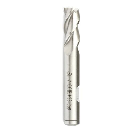 Makina Takım HSS-E (%8 Co) DIN 844 Silindirik Saplı Parmak Freze - Kısa BN 17 mm